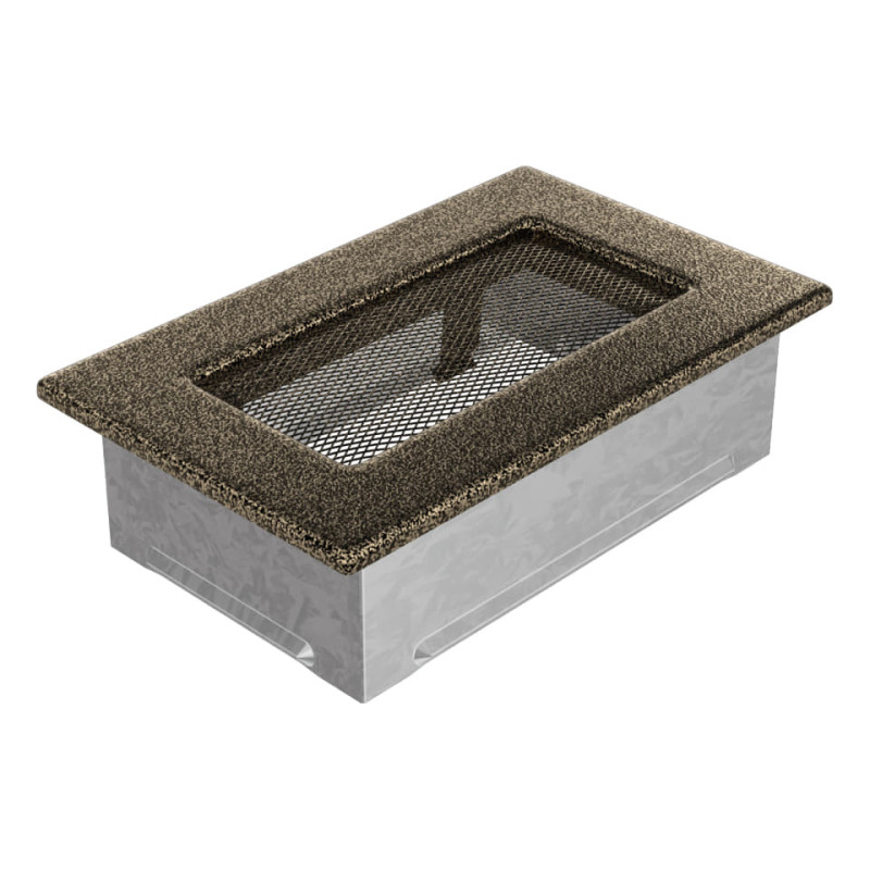 Камінна решітка Kratki 11x17 чорно-золота