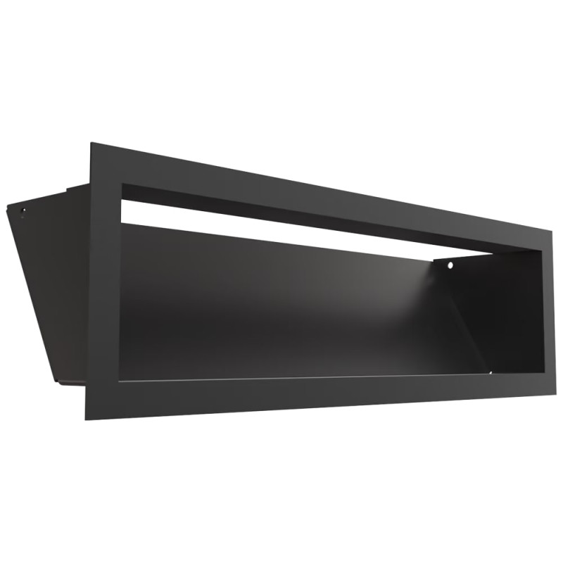 Камінна решітка Kratki LUFT чорна 12x40 Slim
