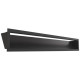 Камінна решітка Kratki LUFT чорна 12x80 Slim