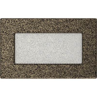 Камінна решітка Kratki 11x17 чорно-золота