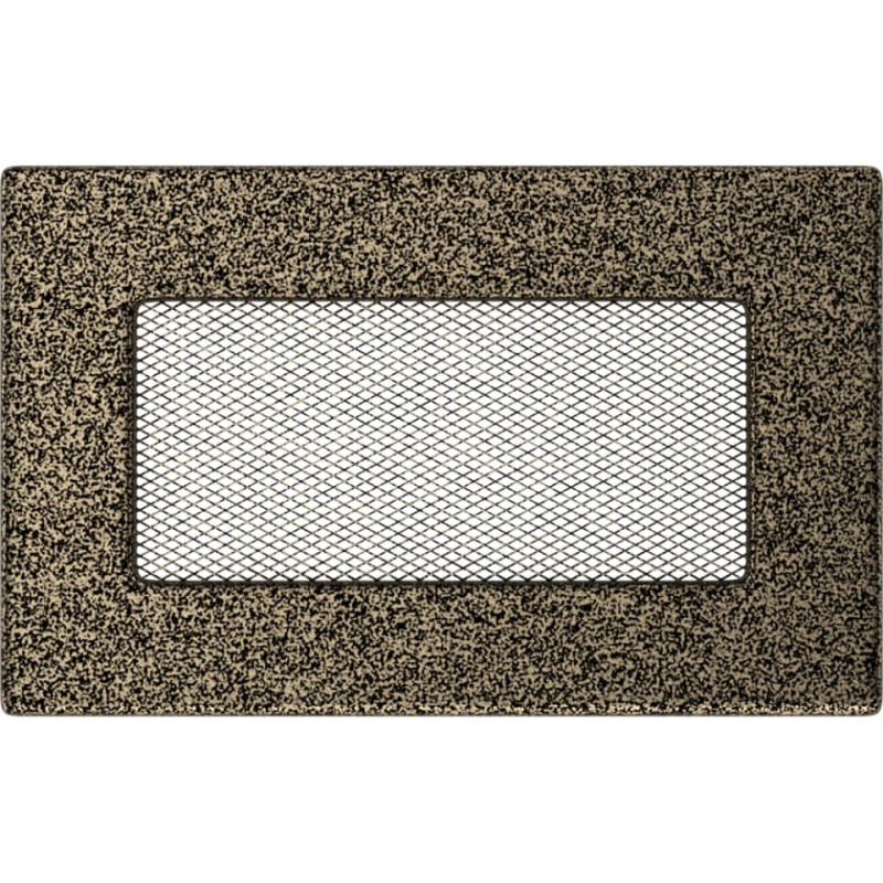 Камінна решітка Kratki 11x17 чорно-золота