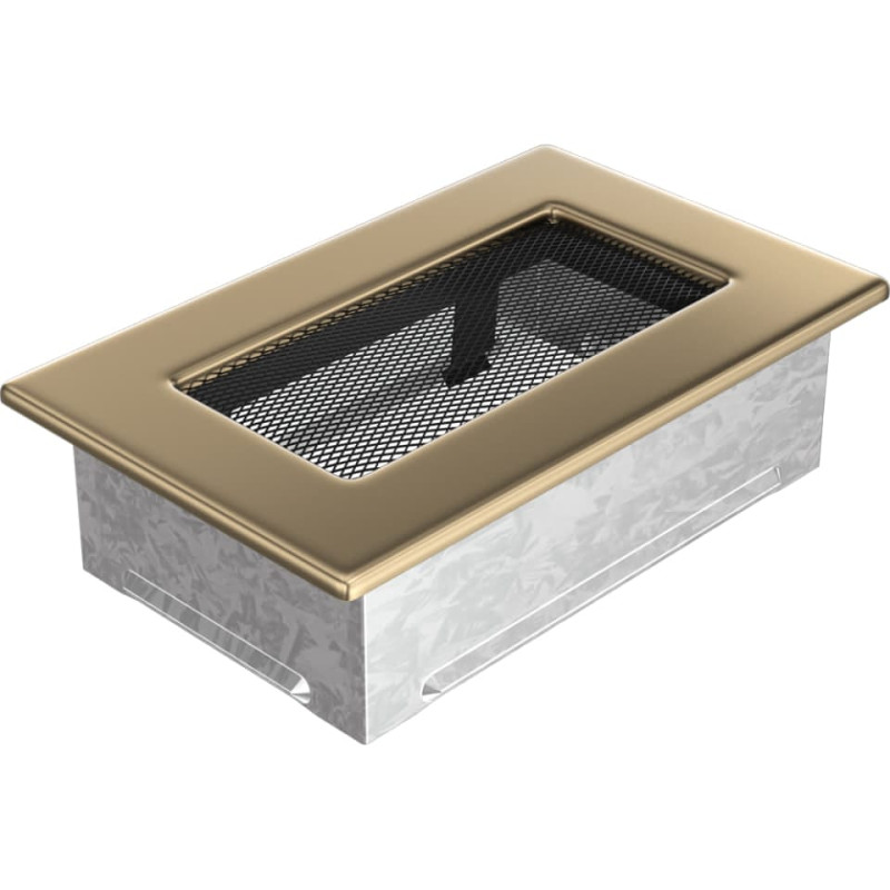 Камінна решітка Kratki 11x17 позолочена