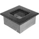 Камінна решітка Kratki 11x11 чорно-срібна