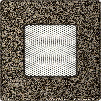 Камінна решітка Kratki 11x11 чорно-золота