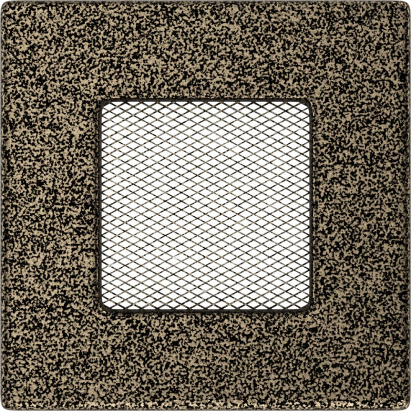 Камінна решітка Kratki 11x11 чорно-золота
