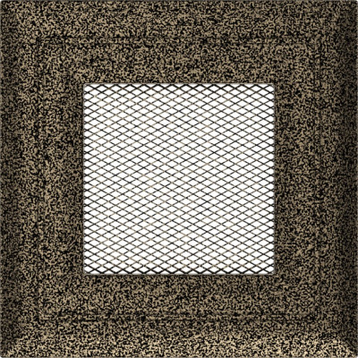 Камінна решітка Kratki Oskar чорно-золота 11x11