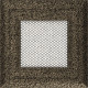 Камінна решітка Kratki Oskar чорно-золота 11x11