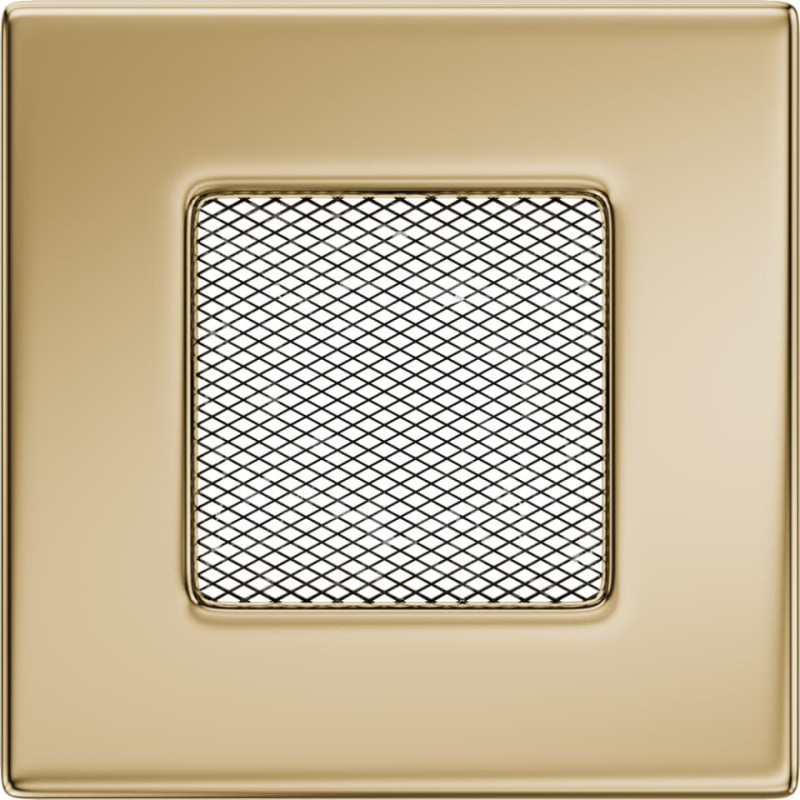 Камінна решітка Kratki 11x11 позолочена
