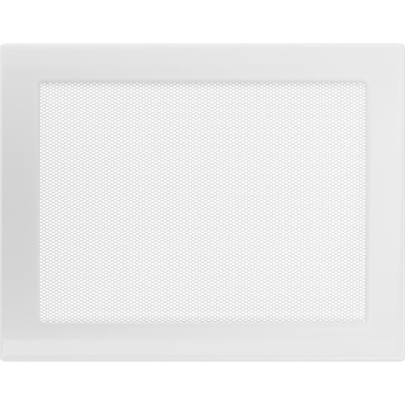 Камінна решітка Kratki 22x30 біла