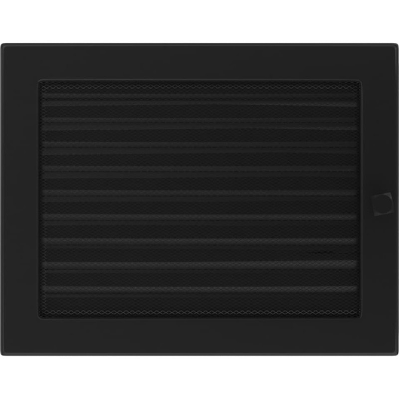 Камінна решітка Kratki 22x30 чорна з жалюзями