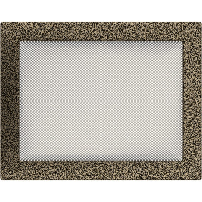 Камінна решітка Kratki 22x30 чорно-золота