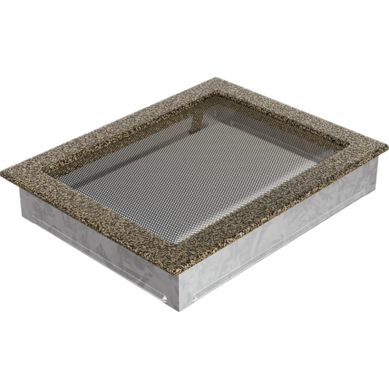 Камінна решітка Kratki 22x30 чорно-золота