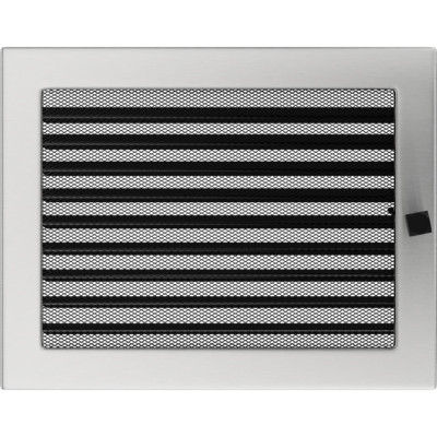 Камінна решітка Kratki 22x30 шліфована з жалюзями