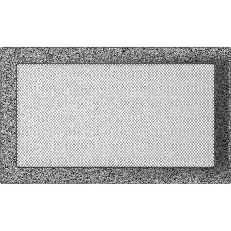 Камінна решітка Kratki 22x37 чорно-срібна