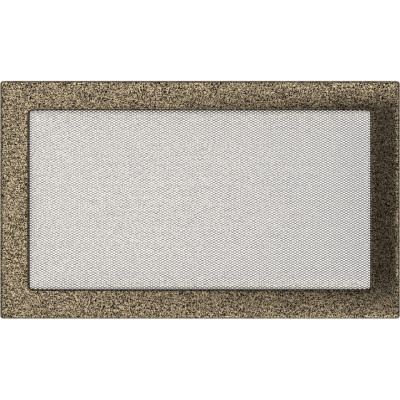 Камінна решітка Kratki 22x37 чорно-золота