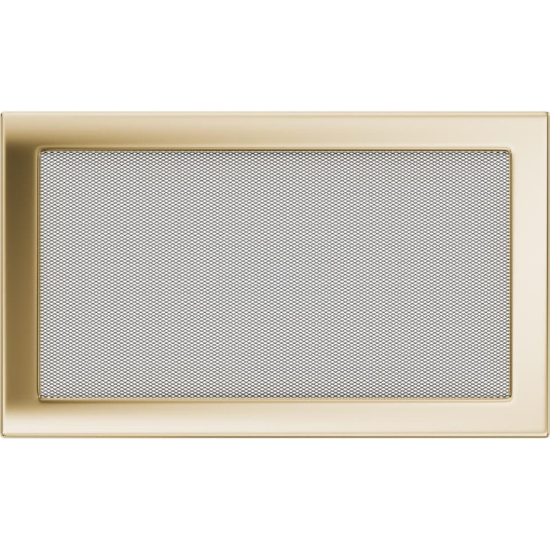 Камінна решітка Kratki 22x37 позолочена
