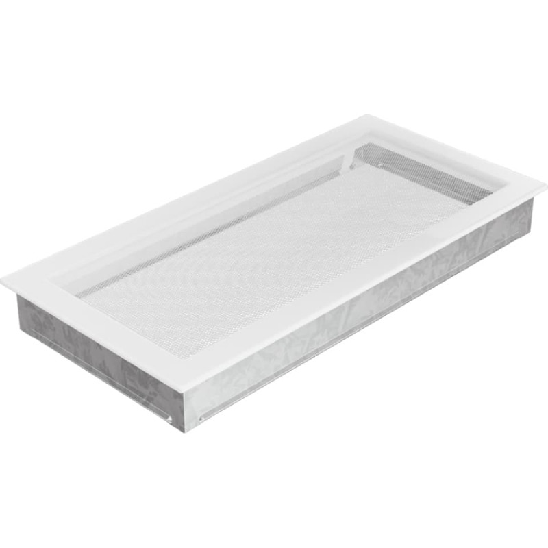 Камінна решітка Kratki 22x45 біла