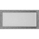 Камінна решітка Kratki 22x45 чорно-срібна