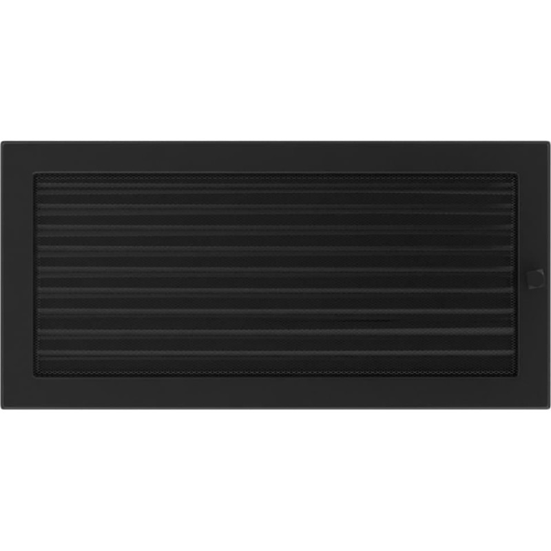 Камінна решітка Kratki 22x45 чорна з жалюзями