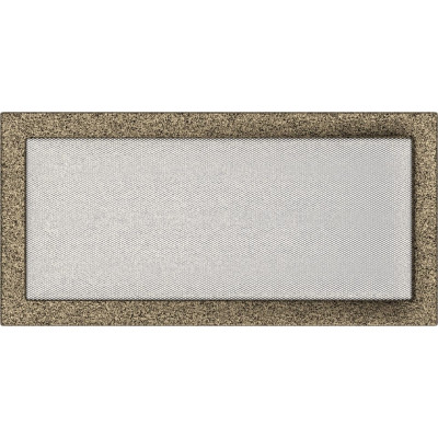 Камінна решітка Kratki 22x45 чорно-золота