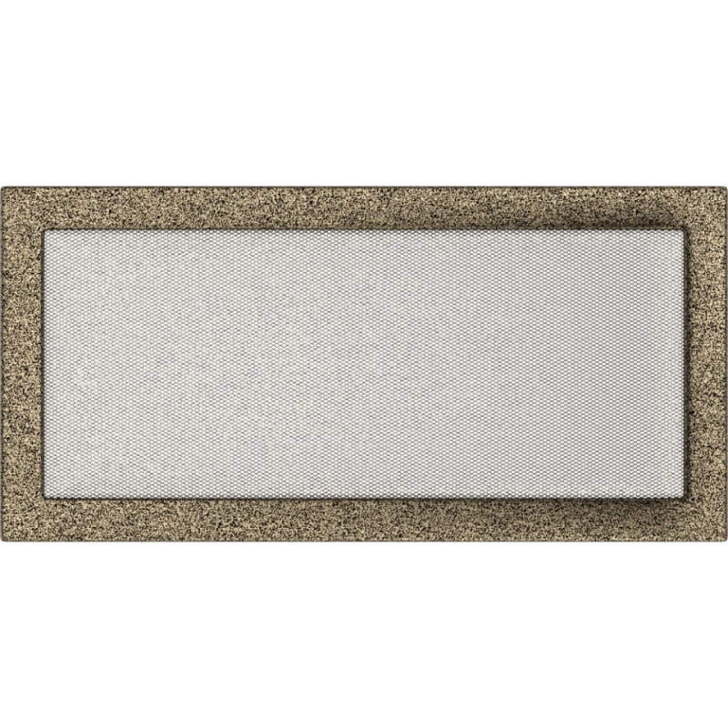 Камінна решітка Kratki 22x45 чорно-золота
