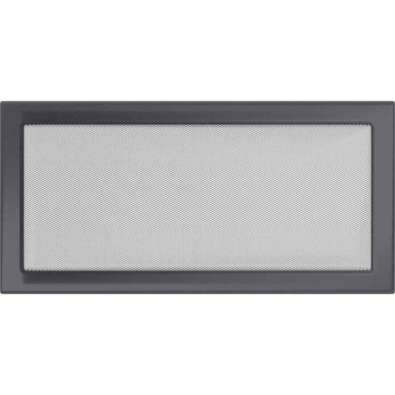 Камінна решітка Kratki 22x45 графітова
