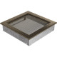 Камінна решітка Kratki 22x22 чорно-золота