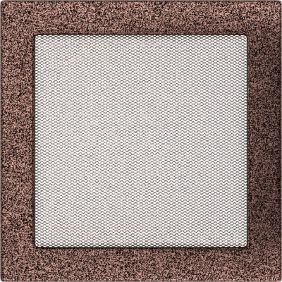 Камінна решітка Kratki 22x22 мідна