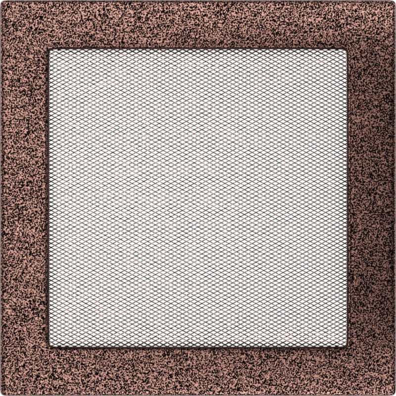 Камінна решітка Kratki 22x22 мідна