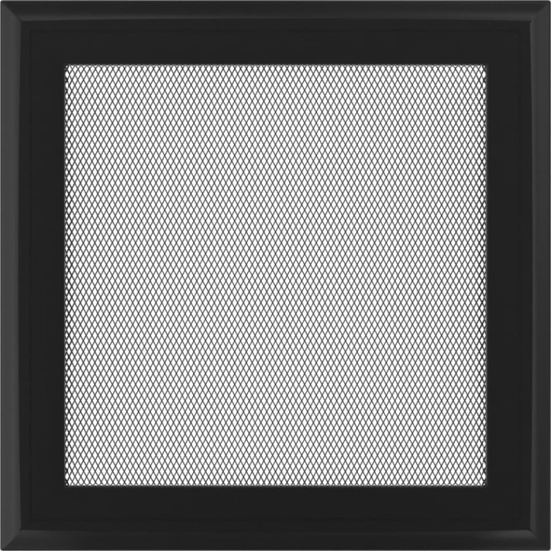 Камінна решітка Kratki Oskar чорна 22x22