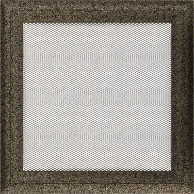 Камінна решітка Kratki Oskar чорно-золота 22x22