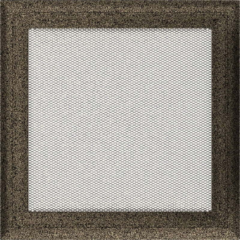 Камінна решітка Kratki Oskar чорно-золота 22x22
