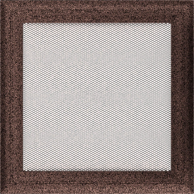 Камінна решітка Kratki Oskar мідна фарбована 22x22