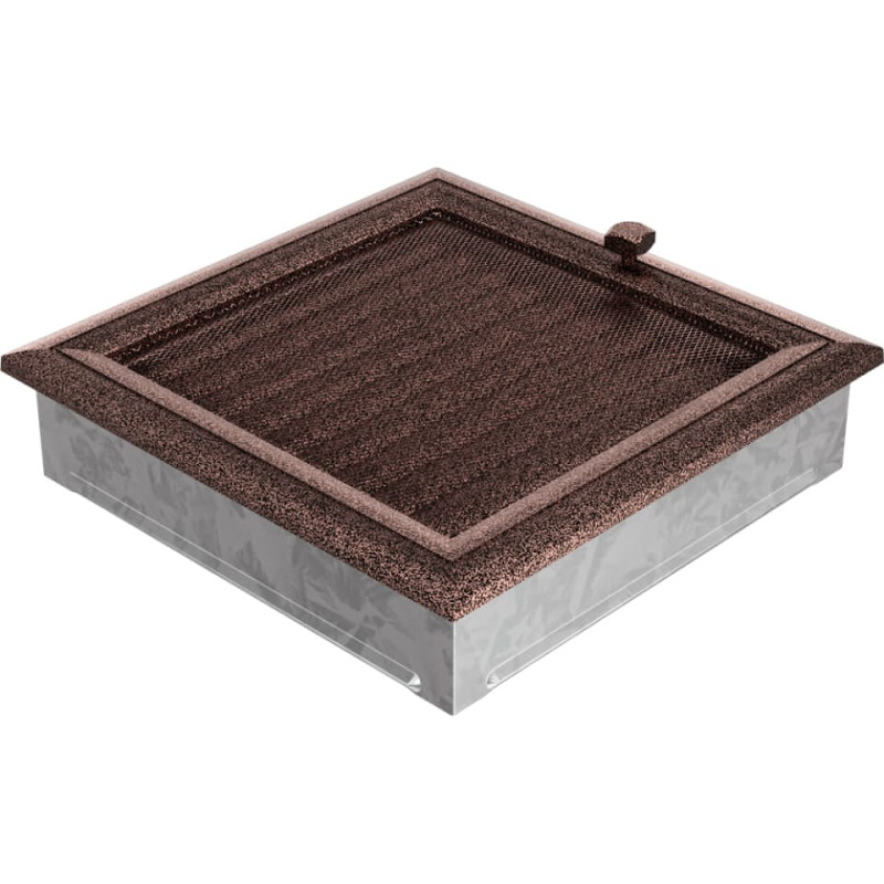 Камінна решітка Kratki Oskar мідна фарбована з жалюзями 22x22