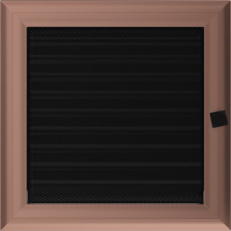 Камінна решітка Kratki Oskar мідна з жалюзями 22x22