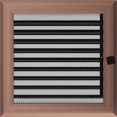 Камінна решітка Kratki Oskar мідна з жалюзями 22x22