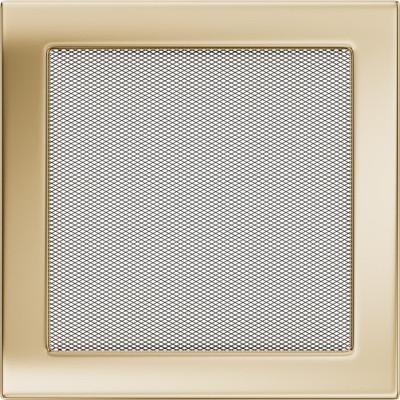 Камінна решітка Kratki 22x22 позолочена
