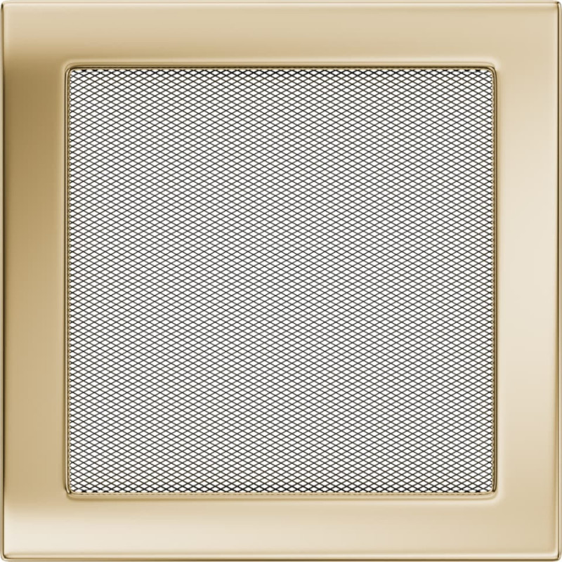 Камінна решітка Kratki 22x22 позолочена