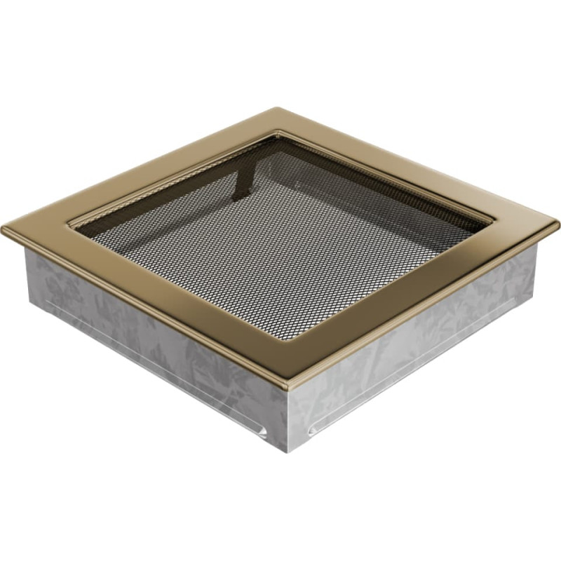 Камінна решітка Kratki 22x22 позолочена