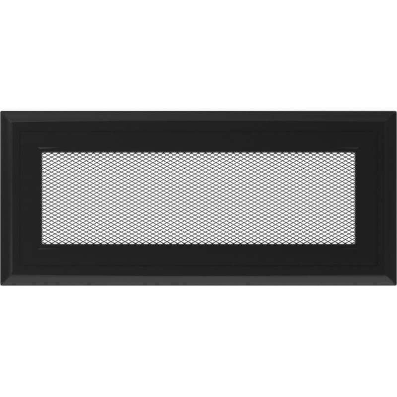 Камінна решітка Kratki Oskar чорна 11x24