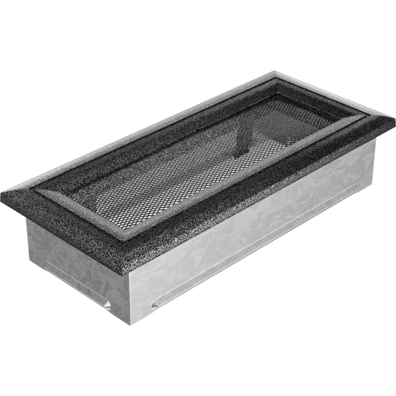Камінна решітка Kratki Oskar чорно-срібна 11x24