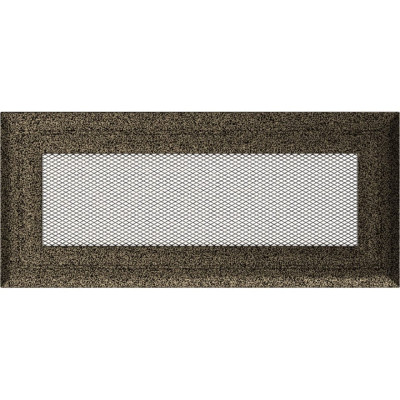 Камінна решітка Kratki Oskar чорно-золота 11x24