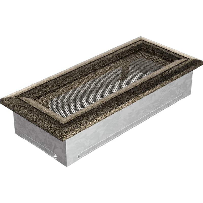 Камінна решітка Kratki Oskar чорно-золота 11x24