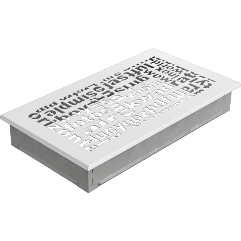 Камінна решітка Kratki ABC біла 17x30