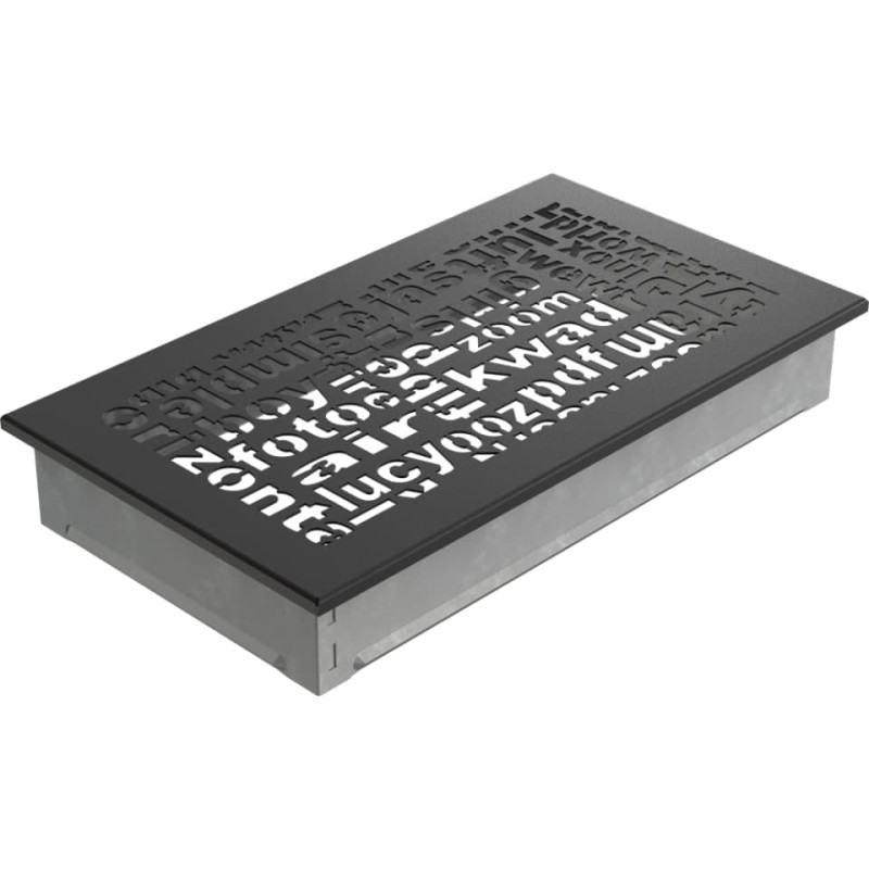 Камінна решітка Kratki ABC чорна 17x30