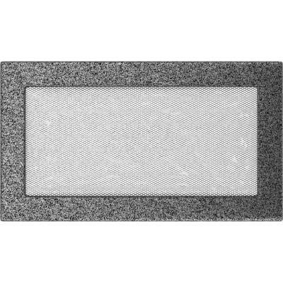 Камінна решітка Kratki 17x30 чорно-срібна