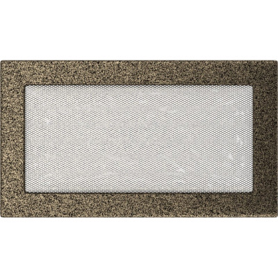 Камінна решітка Kratki 17x30 чорно-золота