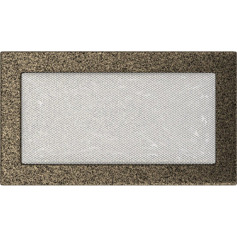 Камінна решітка Kratki 17x30 чорно-золота
