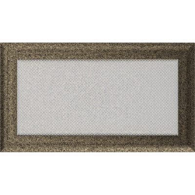 Камінна решітка Kratki Oskar чорно-золота 17x30