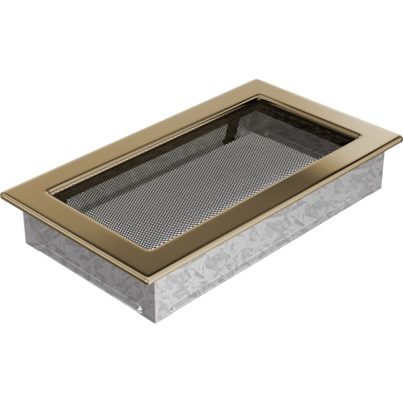 Камінна решітка Kratki 17x30 позолочена